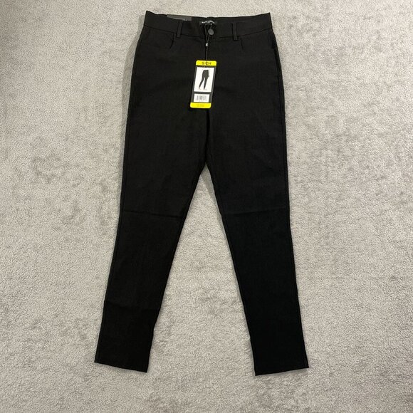 NEW Mario Serrani Women's S  Textured Pull-On Skinny Pants Black - Picture 1 of 8